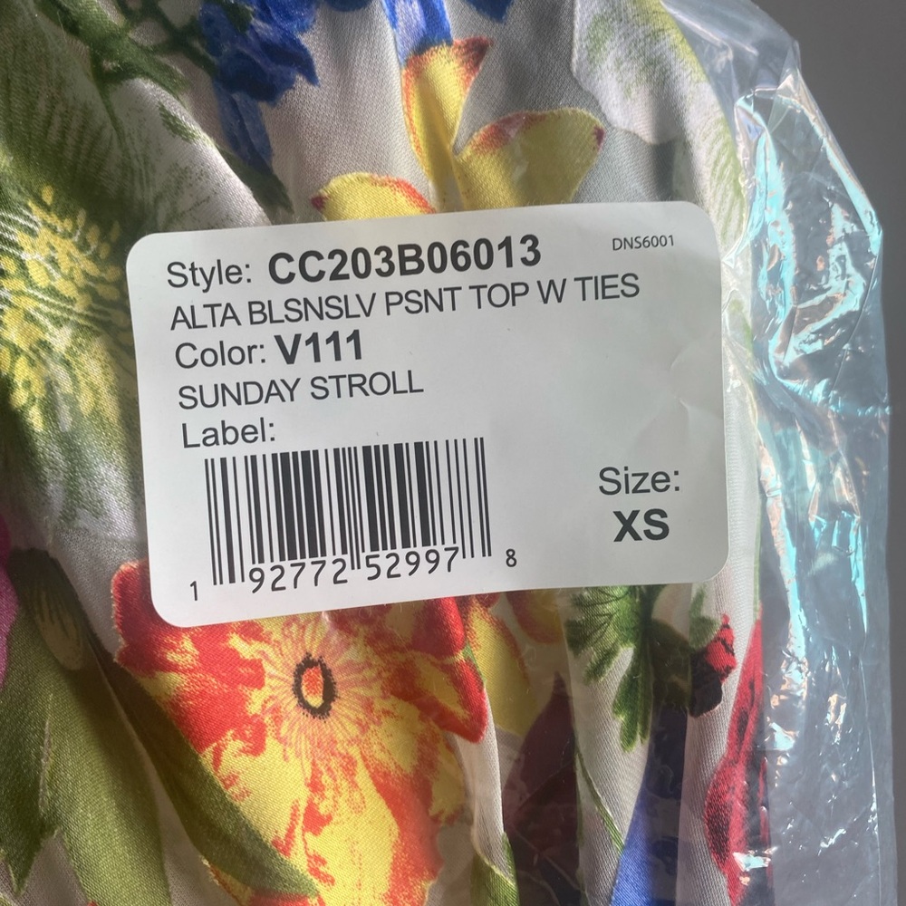 NWT Alice + Olivia Alta Top in Sunday Stroll, XS - Picture 11 of 11